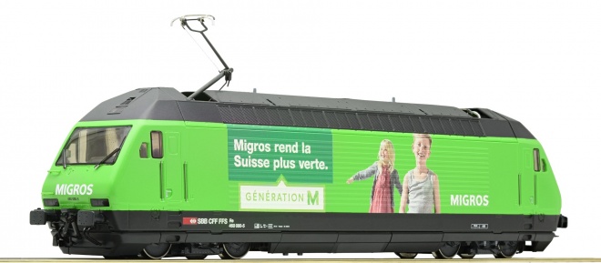 Electric locomotive Re 460 Migros<br /><a href='images/pictures/Roco/231598.jpg' target='_blank'>Full size image</a>